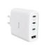 Trust Maxo Cargador de Pared - 65W - GaN - 3xUSB-C - USB-A - Cable USB-C de 2m - Power Delivery - Plastico Reciclado - 30x63x97m