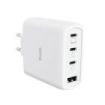 Trust Maxo Cargador de Pared - 65W - GaN - 3xUSB-C - USB-A - Cable USB-C de 2m - Power Delivery - Plastico Reciclado - 30x63x97m