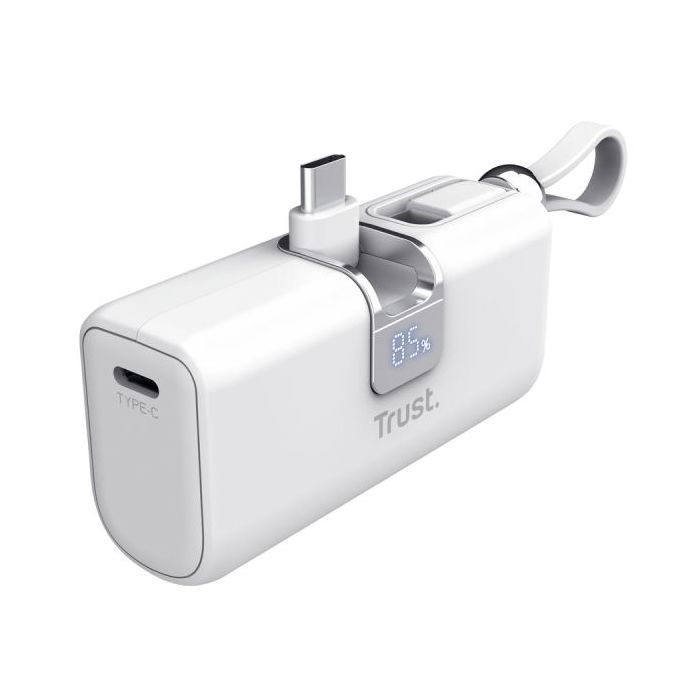 Trust Pacto Bateria Powerbank de 5000mAh - Potencia 20W - 3xUSB-C - Power Delivery - Deteccion Automatica - Plastico ABS - 25x39