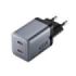Vention Cargador de Pared - 45W - GaN - Cable de 1m Incluido - 2xUSB-C - Power Delivery 3.0 - Qualcomm 3.0 - Carga Rapida - Colo