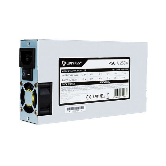 Unykach Flex 1U Estandar Fuente de Alimentacion 250W Flex 1U Estandar - APFC - Ventilador 40mm