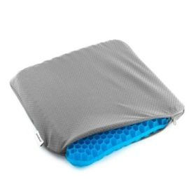 Innovagoods Hexafresh Cojin de Gel de Panal de Abeja - Antideslizante - Refrigerante - Funda Extraible para Limpieza - 39x37x3cm