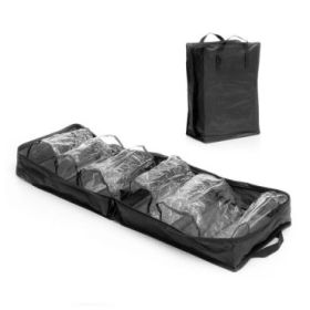 Innovagoods Doshen Bolso de Viaje para Calzado - Capacidad para 6 Pares - Asas de Transporte - Cremallera - 35x50x20cm - Color N