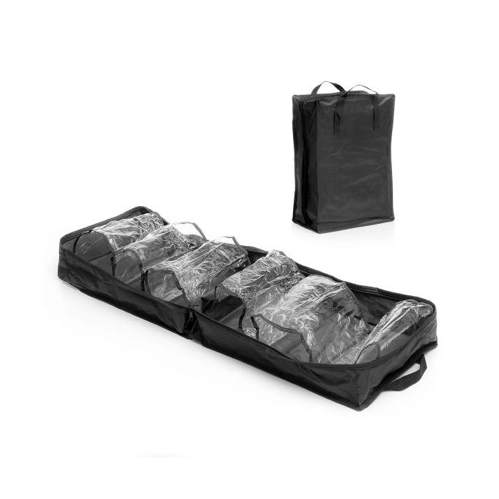 Innovagoods Doshen Bolso de Viaje para Calzado - Capacidad para 6 Pares - Asas de Transporte - Cremallera - 35x50x20cm - Color N