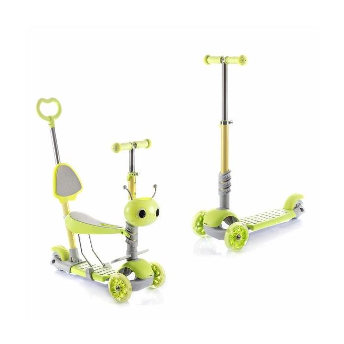 Innovagoods Scuvol Patinete Infantil Evolutivo 3 en 1 - Ruedas de 12cm - Soporta hasta 40kg - Incluye Accesorios - Altura Ajusta