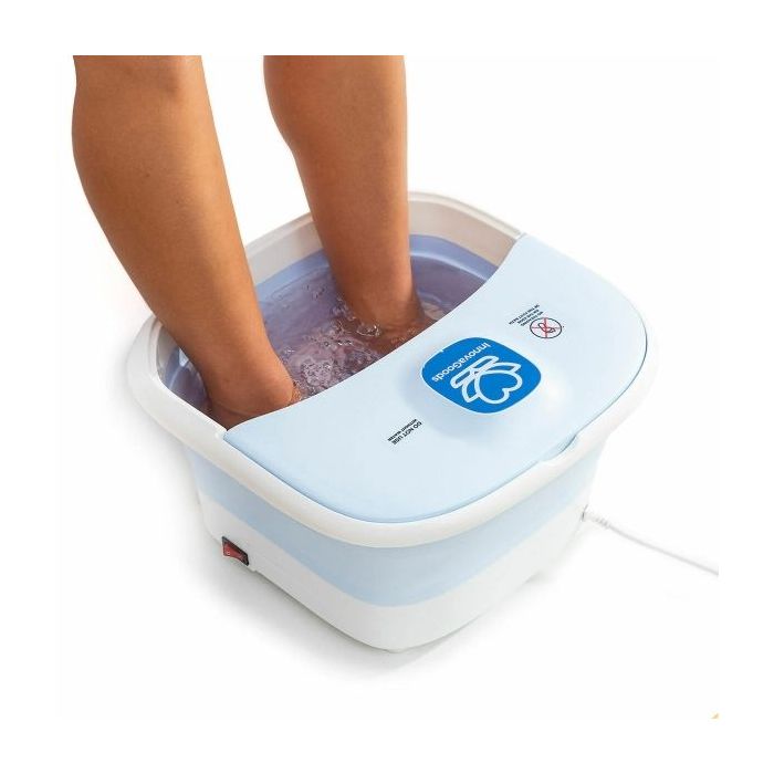 Innovagoods Footopy Spa para Pies Plegable con Rodillos e Hidromasaje - 500W - Capacidad 10L - Cable 160cm - Temperatura Regulab