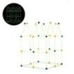 Innovagoods Archikitt Juego de Construccion de Fuertes - 85 Piezas - Fluorescente - Tela de 120x150cm - Bolsa de Transporte - Mu