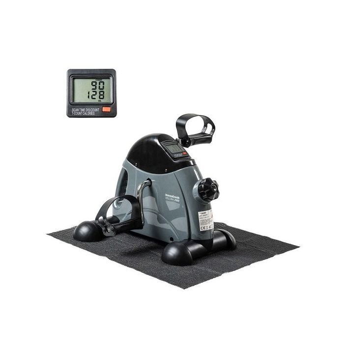 Innovagoods Velora 2100 Pedaleador Estatico para Piernas y Brazos - Contador Digital LCD - Resistencia Ajustable - Esterilla Ant