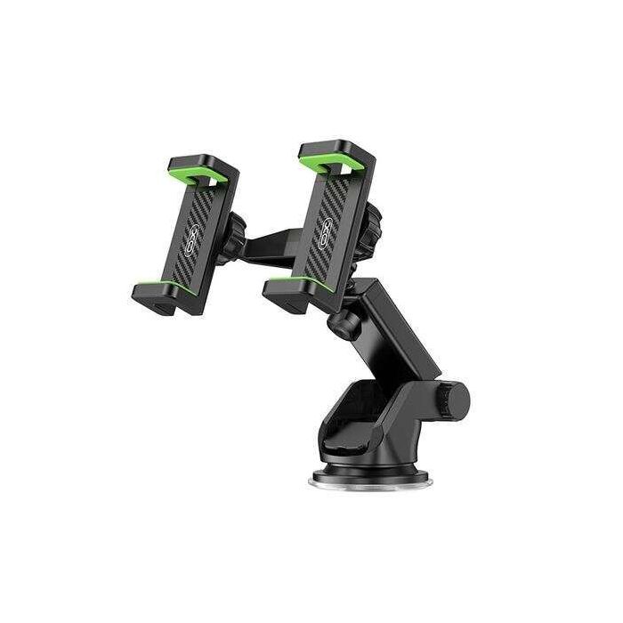 XO Soporte Universal para Telefonos - Apertura Mandril de 60-90mm - Ventosa de Agarre Fuerte - Dimensiones de 190x170x75mm - Pes