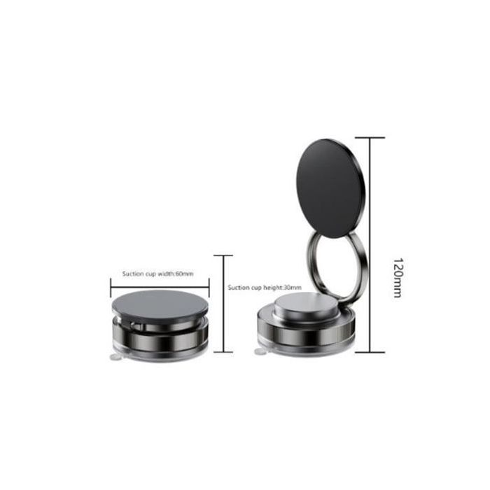 XO C177 Soporte Magnetico para Coche - Sujeccion por Vacio - Color Negro
