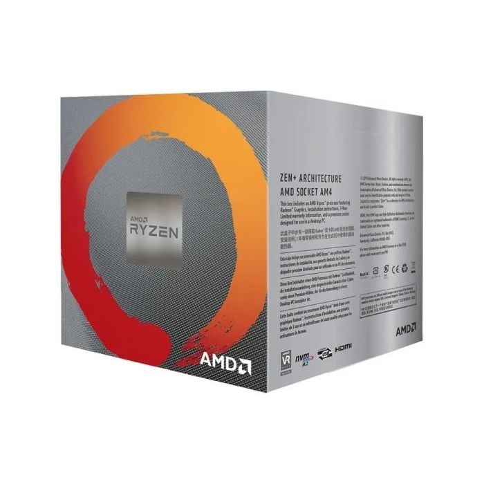 AMD RYZEN 5 3400G Procesador 3,7GHz SK.AM4  BOX