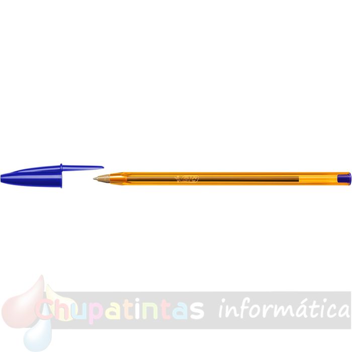 Bic Cristal Original Fine Pack 50 Bolígrafos de Bola - Punta Redonda de 0.8mm - Trazo de 0.30mm -  Color Azul-2