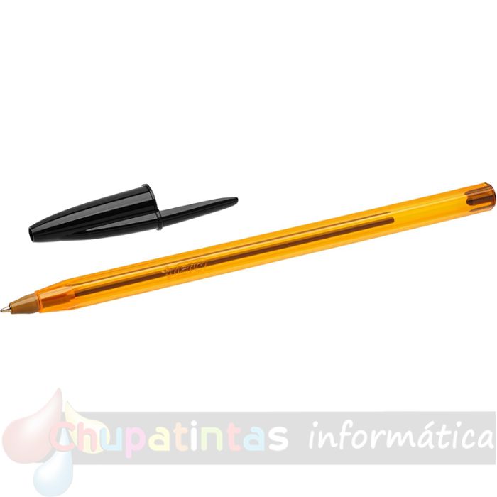 Bic Cristal Original Fine Pack 50 Bolígrafos de Bola - Punta Redonda de 0.8mm - Trazo de 0.30mm -  Color Negro-2