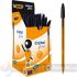 Bic Cristal Original Fine Pack 50 Bolígrafos de Bola - Punta Redonda de 0.8mm - Trazo de 0.30mm -  Color Negro-1