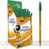 Bic Cristal Original Fine Pack 50 Bolígrafos de Bola - Punta Redonda de 0.8mm - Trazo de 0.30mm -  Color Verde-1
