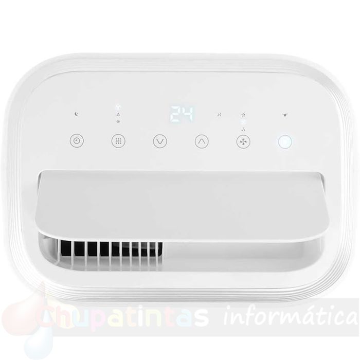 Orbegozo ADR 122 Aire Acondicionado Portatil 3000 Frigorias 1346W - Clase Energetica A - Pantalla LED - Frio, Ventilacion y Deshumidificacion - Modo Noche - Mando a Distancia - Funcion Memoria - Ruedas Pivotantes - Color Blanco