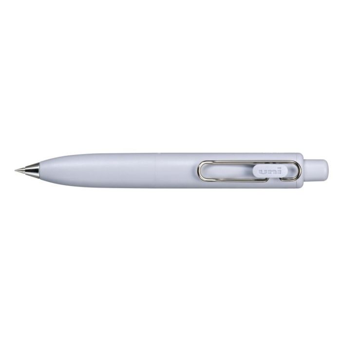 Uni-ball One P Boligrafo Retractil con Punta Fina 0.5mm - Agarre Suave y Comodo - Tinta Color Negro - Cuerpo de Color Azul Soda