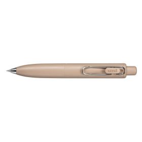 Uni-ball One P Boligrafo Retractil con Punta Fina 0.5mm - Agarre Suave y Comodo - Tinta Color Negro - Cuerpo de Color Marron Caf