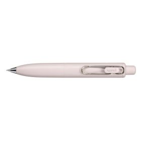 Uni-ball One P Boligrafo Retractil con Punta Fina 0.5mm - Agarre Suave y Comodo - Tinta Color Negro - Cuerpo de Color Rosa Peach