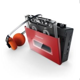 Energy Sistem Portable Cassette Player Reproductor de Cintas Cassette - Bluetooth - Auriculares Retro Incluidos - Microfono Para