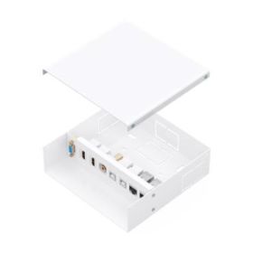 Aisens Caja de Conexiones VGA, Jack 3.5, 2x HDM, 2x USB-B, 2x RJ45 Cat.6A STP - Color Blanco