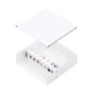 Aisens Caja de Conexiones VGA, Jack 3.5, 2x HDM, 2x USB-B, 2x RJ45 Cat.6A STP - Color Blanco
