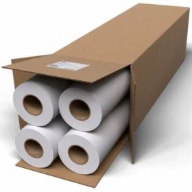 HP Pack de 4 Rollos Papel Blanco Brillante 90gr 24  - 610mm x 45.7m - (Pack 4 x C6035A)