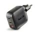 NGS Bud Tiny Cargador GaN Universal de Pared 100W Ultrarrapido - 2x USB-C PD - PPS, 1x USB-A QC 3.0 - Color Negro