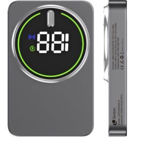 Leotec Powerbank Inalambrico 10.000 mAh -  PD 20W - Qi 15W - Color Gris