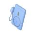 Leotec Powerbank Inalambrico 5.000 mAh -  PD 20W - Qi 15W - Color Azul
