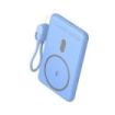 Leotec Powerbank Inalambrico 5.000 mAh -  PD 20W - Qi 15W - Color Azul