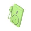 Leotec Powerbank Inalambrico 5.000 mAh -  PD 20W - Qi 15W - Color Verde