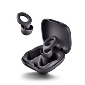 NGS Noon Tapones para Oidos con Reduccion de Ruido - Silicona - Funda y 4 Almohadillas - Color Negro