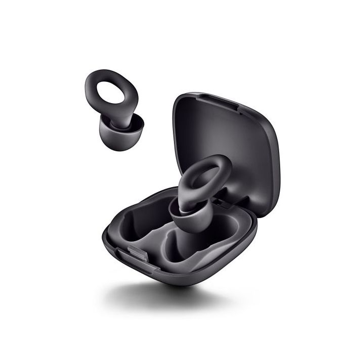 NGS Noon Tapones para Oidos con Reduccion de Ruido - Silicona - Funda y 4 Almohadillas - Color Negro
