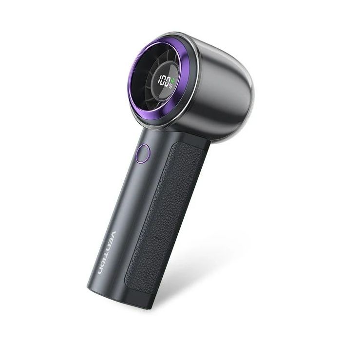 Vention PBB Ventilador de Mano - Velocidad Maxima 13000RPM - Nivel Regulable de 1 a 100 -  Bateria de 3000mAh - Conexion USB-C -