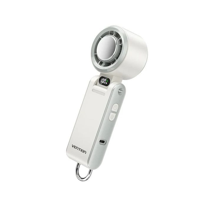 Vention PBC Ventilador de Mano - Velocidad Maxima 13000RPM - Nivel Regulable de 1 a 100 -  Funcion Frio - Bateria de 3000mAh - P