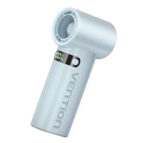 Vention PBE Ventilador de Mano - Velocidad Maxima 17000RPM - Nivel Regulable de 1 a 100 - Bateria de 3000mAh - Pantalla LED - Co