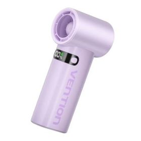 Vention PBE Ventilador de Mano - Velocidad Maxima 17000RPM - Nivel Regulable de 1 a 100 -  Bateria de 3000mAh - Pantalla LED - C