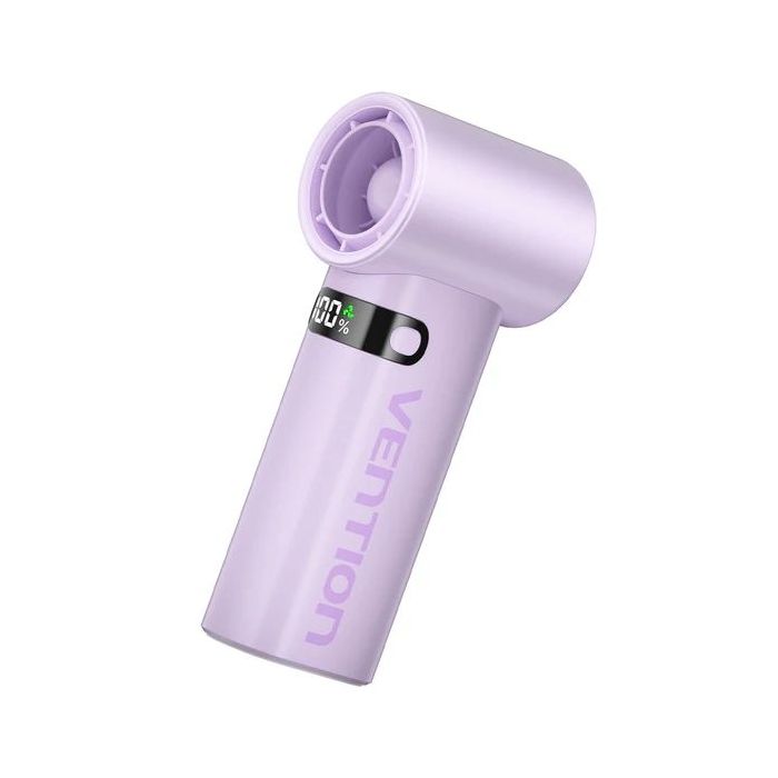 Vention PBE Ventilador de Mano - Velocidad Maxima 17000RPM - Nivel Regulable de 1 a 100 -  Bateria de 3000mAh - Pantalla LED - C