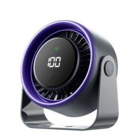 Vention PBJ Ventilador de Sobremesa - Velocidad Maxima 2500RPM - Bateria de 3000mAh - Modo Noche - Pantalla - Conexion USB-C - C