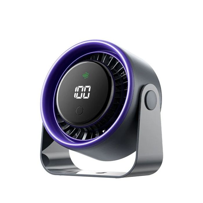 Vention PBJ Ventilador de Sobremesa - Velocidad Maxima 2500RPM - Bateria de 3000mAh - Modo Noche - Pantalla - Conexion USB-C - C