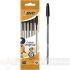 Bic Cristal Original Pack de 5 Bolígrafos de Bola - Punta Redonda de 1.0mm - Trazo 0.4mm - Color Negro-1