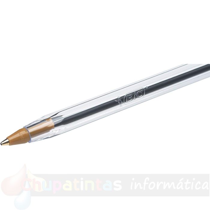Bic Cristal Original Pack de 5 Bolígrafos de Bola - Punta Redonda de 1.0mm - Trazo 0.4mm - Color Negro-2
