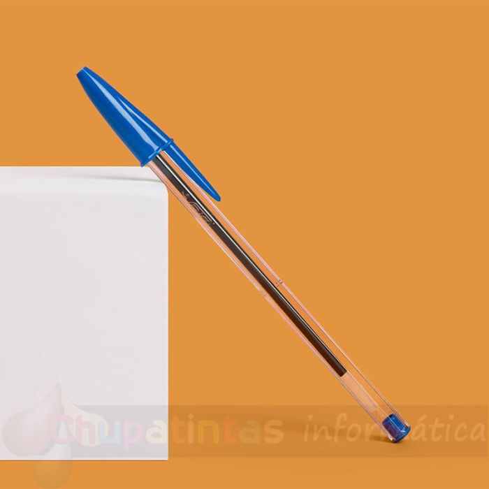 Bic Cristal Original Pack de 5 Bolígrafos de Bola - Punta Redonda de 1.0mm - Trazo 0.4mm - Color Azul-7