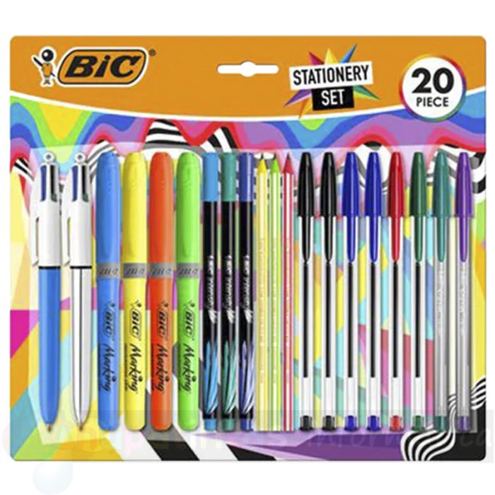 Bic Escritura Multicolor Pack de 20 Piezas Variadas