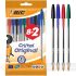 Bic Cristal Original Pack de 10 Bolígrafos de Bola - 8+2 -Punta Redonda de 1.0mm - Trazo 0.4mm - Colores Surtidos-1