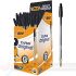 Bic Cristal Original Pack de 50 Bolígrafos de Bola - Punta Redonda de 1.0mm - Trazo 0.4mm - Color Negro-1