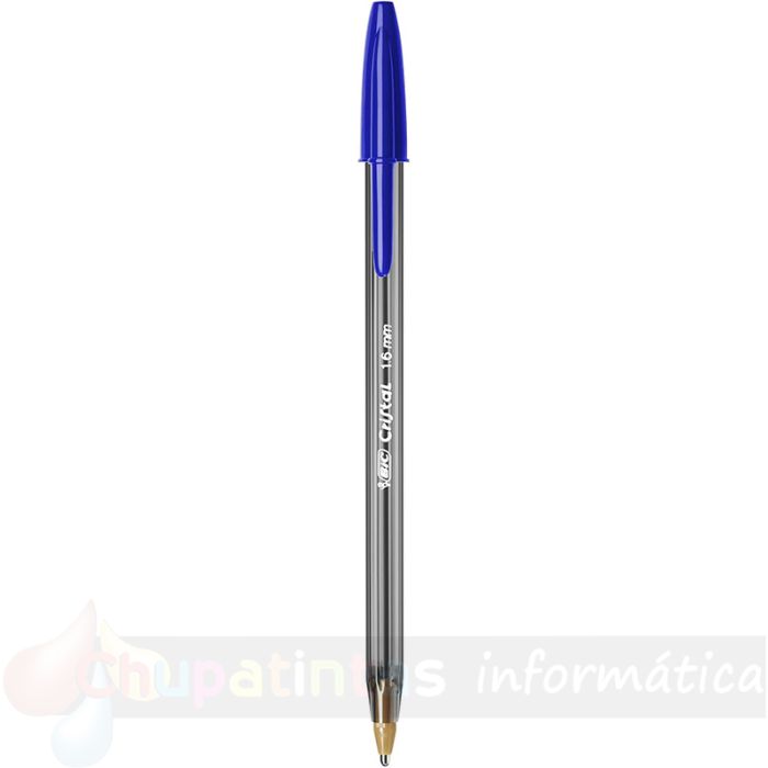 Bic Cristal Large Pack de 50 Bolígrafos de Bola - Punta Gruesa de 1.6mm - Trazo 0.6mm - Color Azul-2