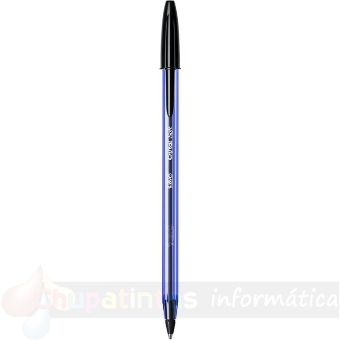 Bic Cristal Soft Pack de 50 Bolígrafos de Bola - Punta Media de 1.2mm - Trazo 0.45mm - Color Negro-2