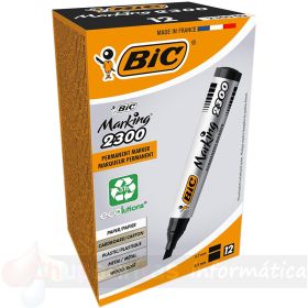 Bic Marking 2300 Ecolutions Rotulador Permanente - Tinta con Base de Alcohol - Ecológico - Secado Rápido - Color Negro-1
